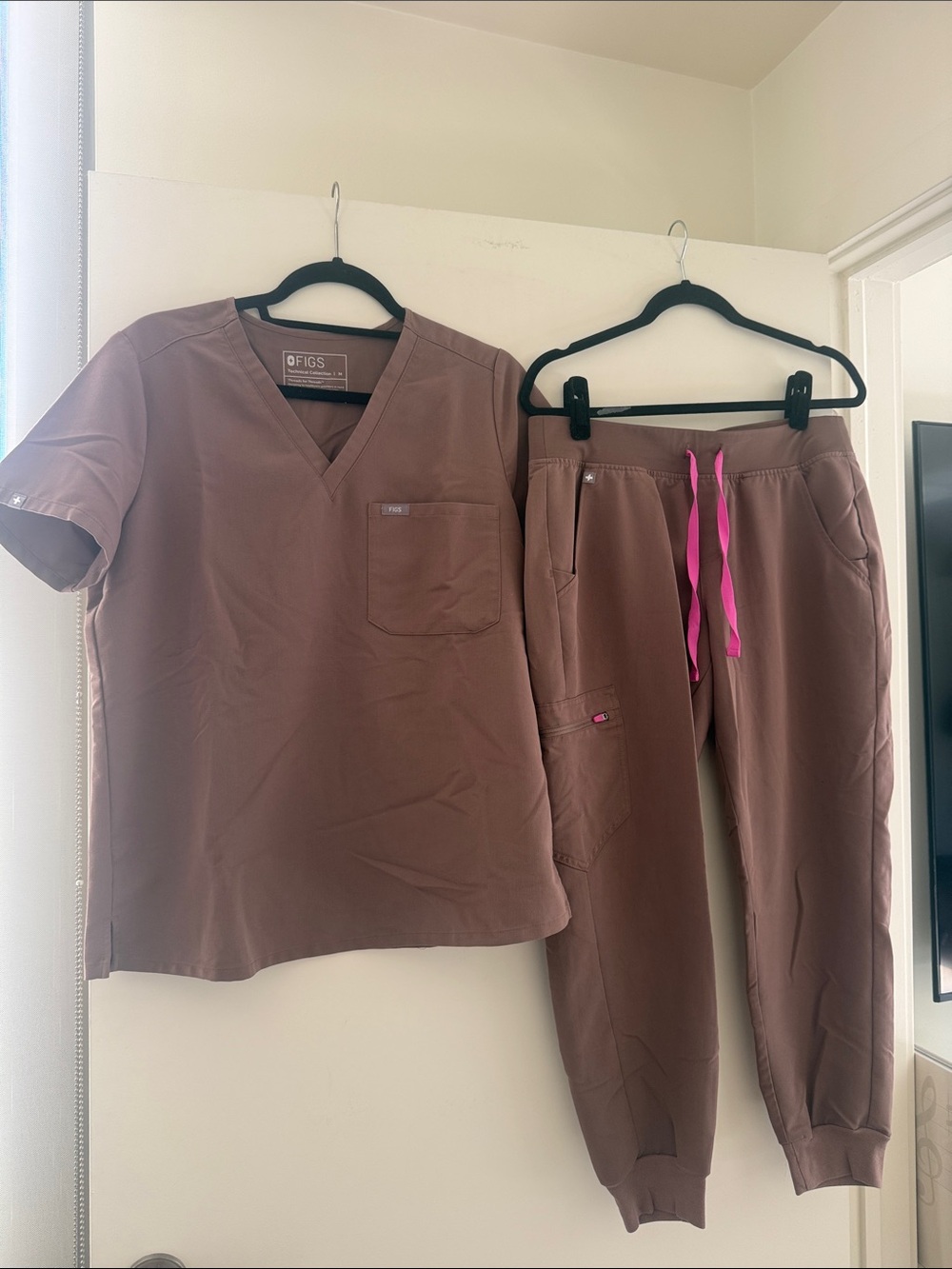 FIGS smokey taupe scrubs